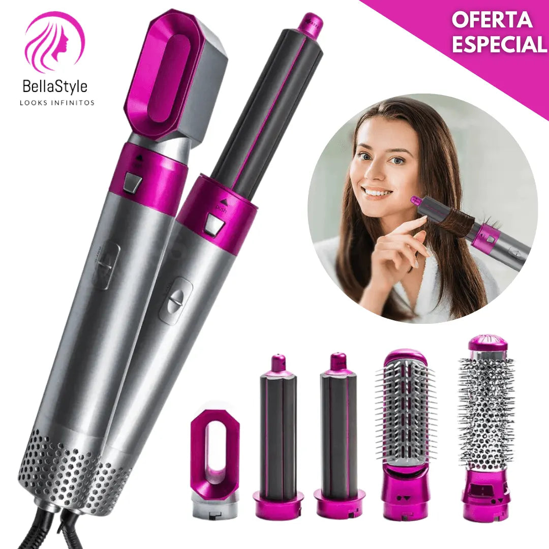 Set Secador Iónico 5 en 1 BellaStyle